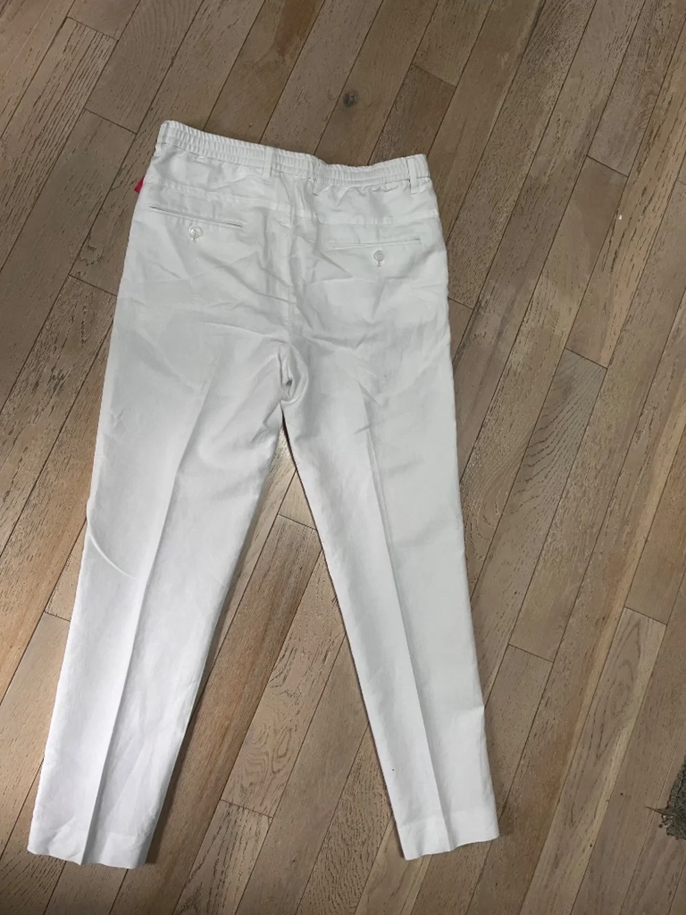 J Crew Murano Lucas Fit Pants Mens 39x30 White  Baird McNutt Irish Linen Blend